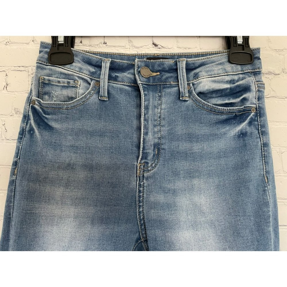 Women's Simple Society Distressed Medium wash Blue jeans size 5/27 - Picture 4 of 8